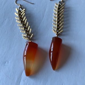 Vintage fish bone earings